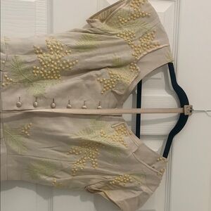 Vintage 1950s spring tea dress made in France for Holt Renfrew.